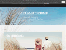 Tablet Screenshot of juist-gastronomie.de